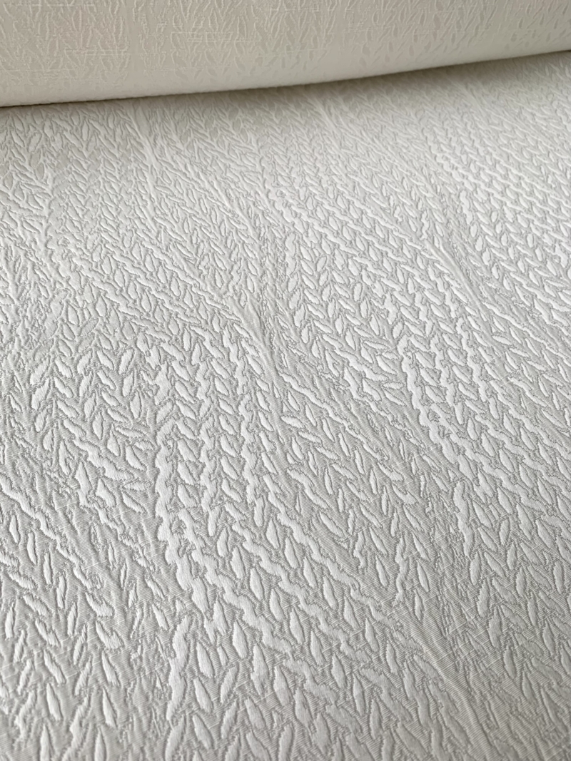 Tissu blanc glacé Zen - Image 3