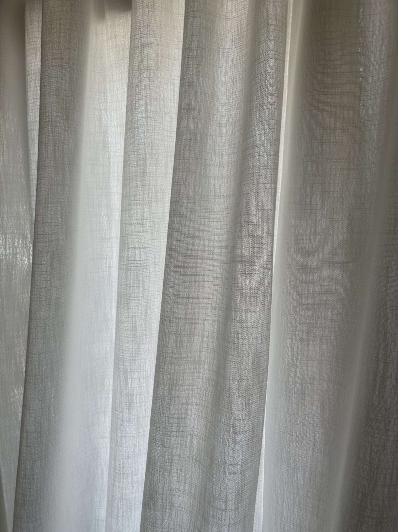 Sansa blanc à plis flamands sans doublure – Image 3