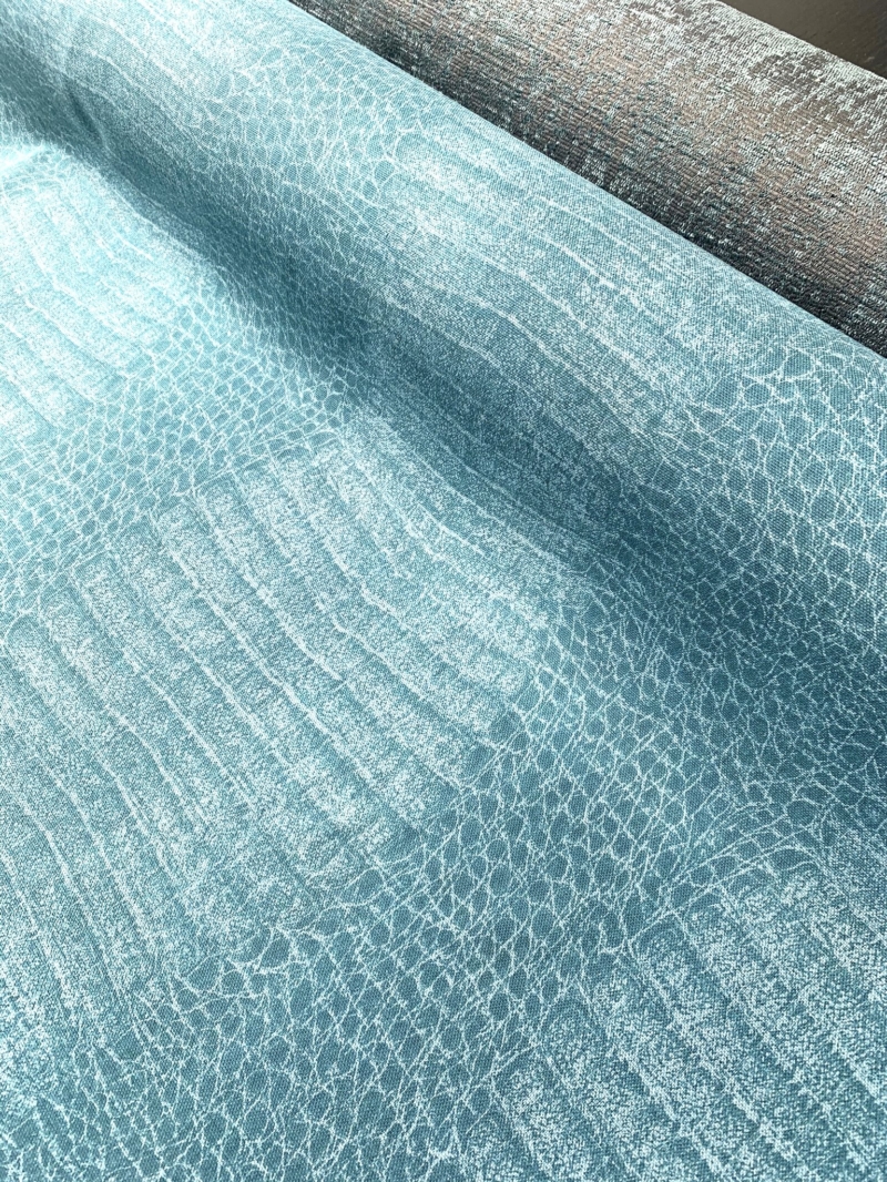 Tissu Serpe bleu