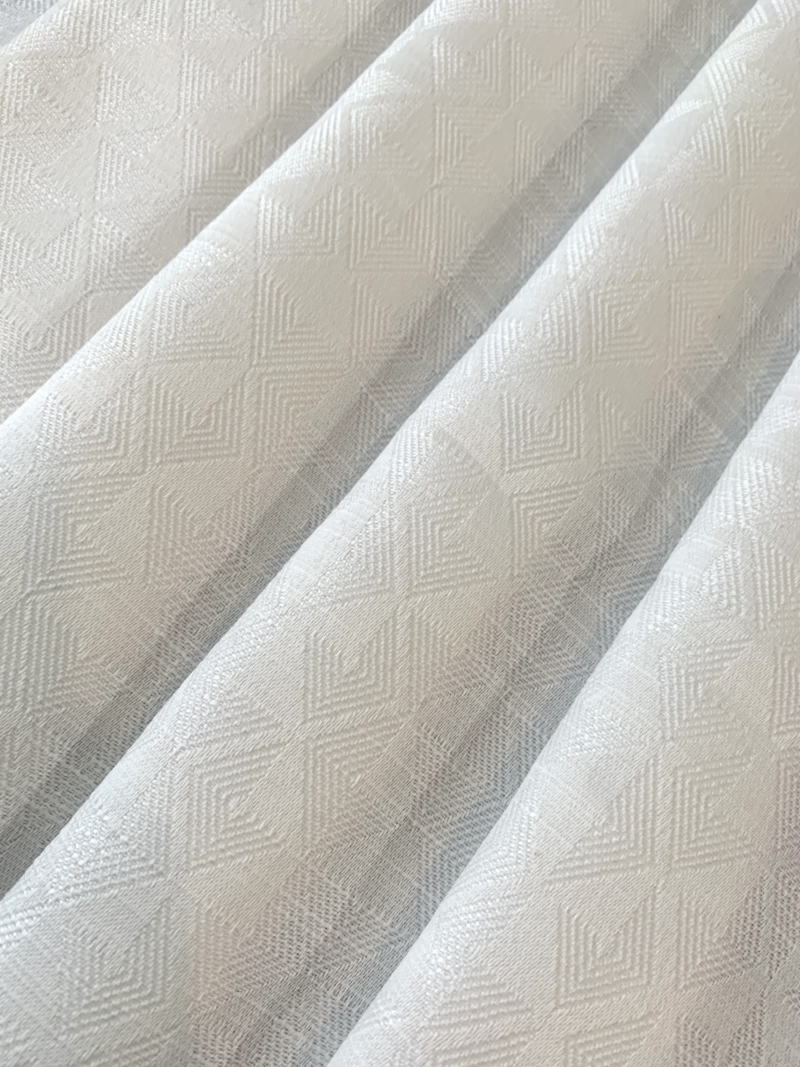 Tissu Casablanca blanc