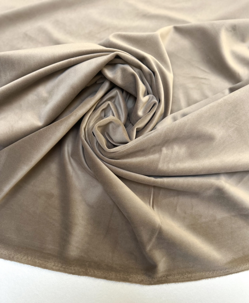 Tissu Velvet taupe