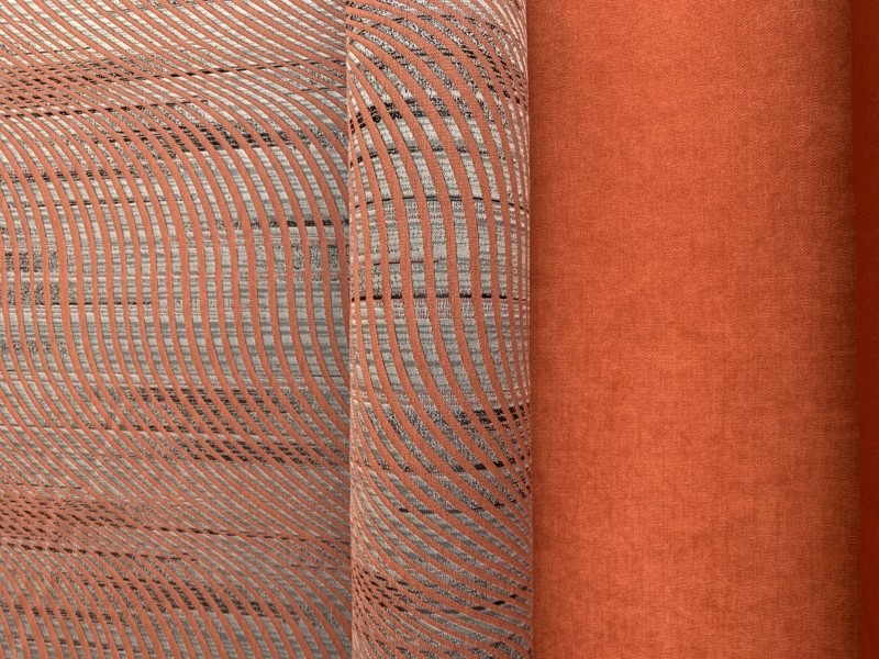 Tissu Valentina brique – Image 4