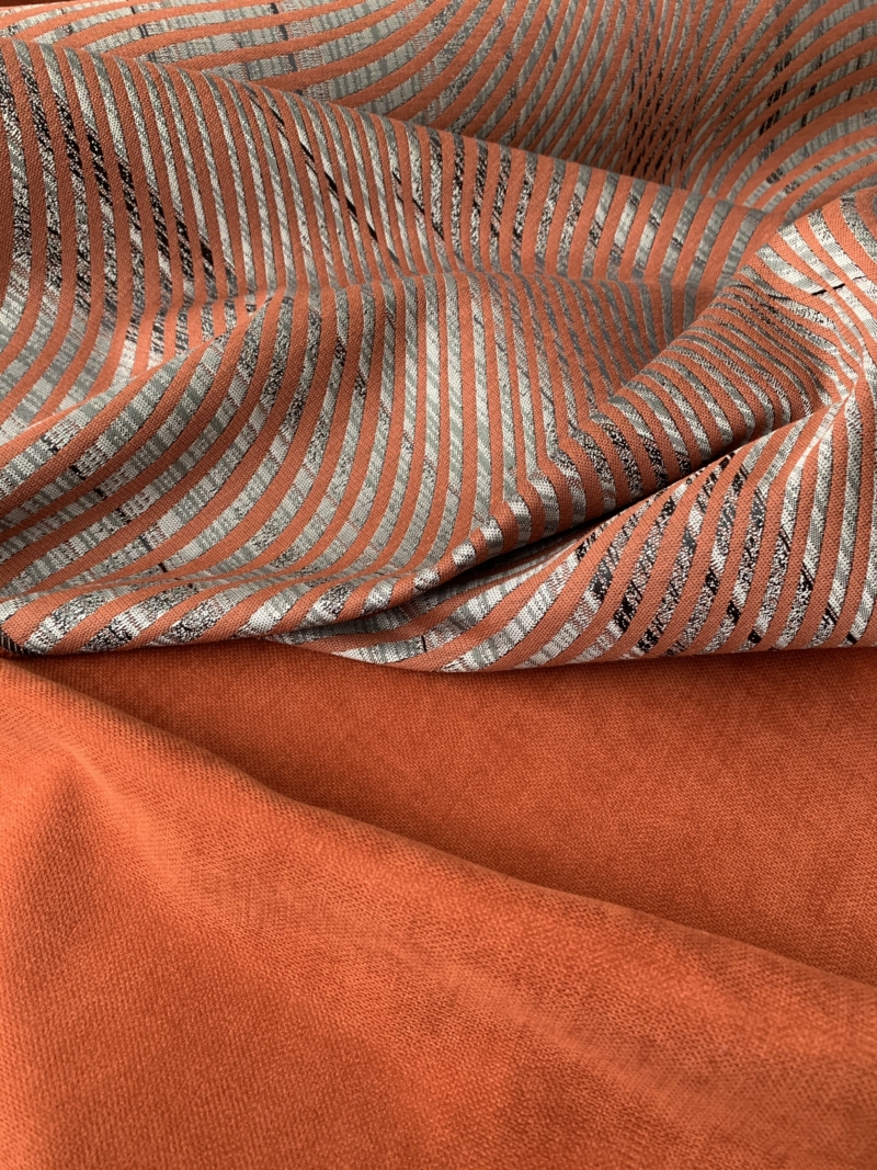 Tissu Valentina brique – Image 5