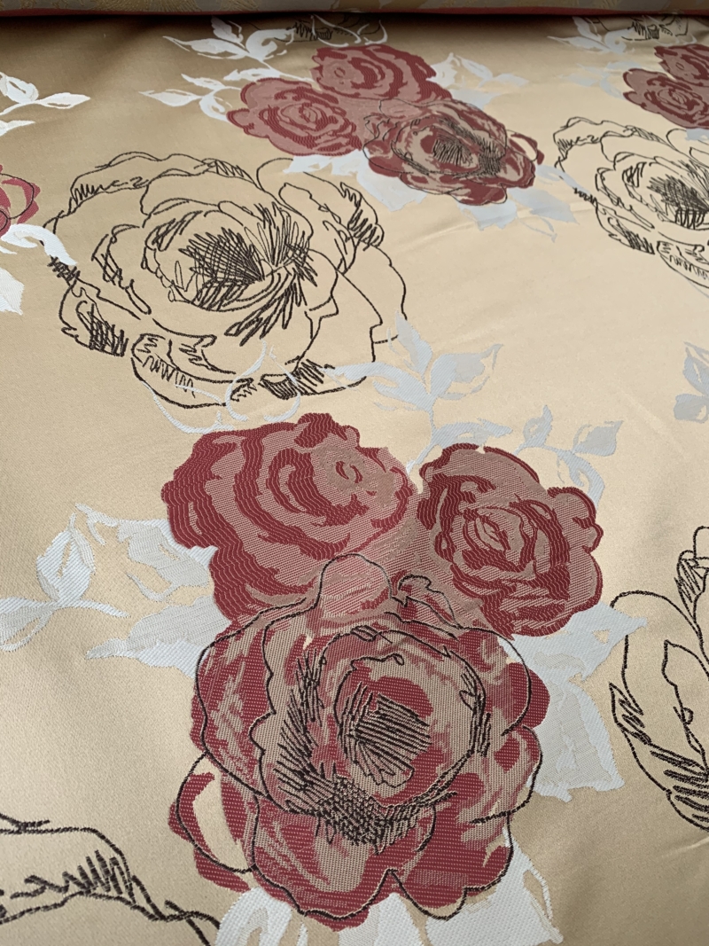 Tissu Pagode rose beige - Image 2