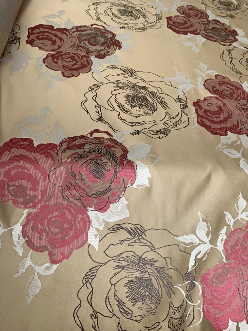 Tissu Pagode rose beige - Image 4