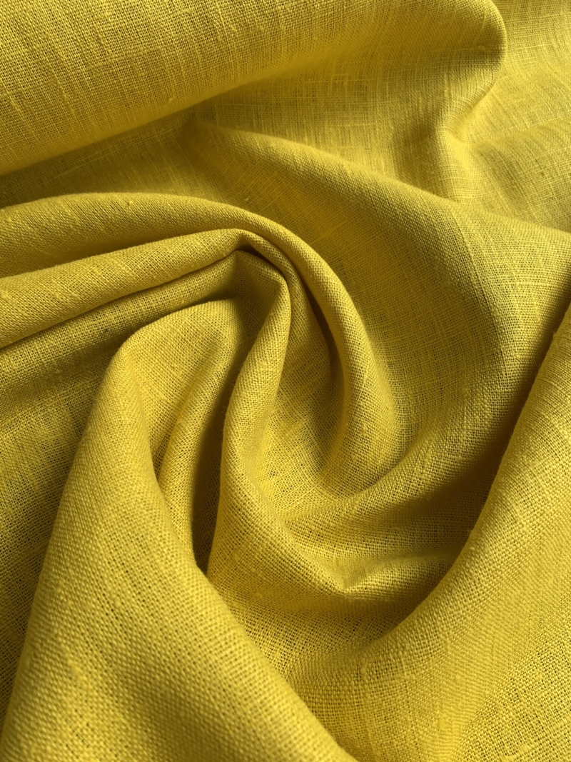 Tissu Lin jaune