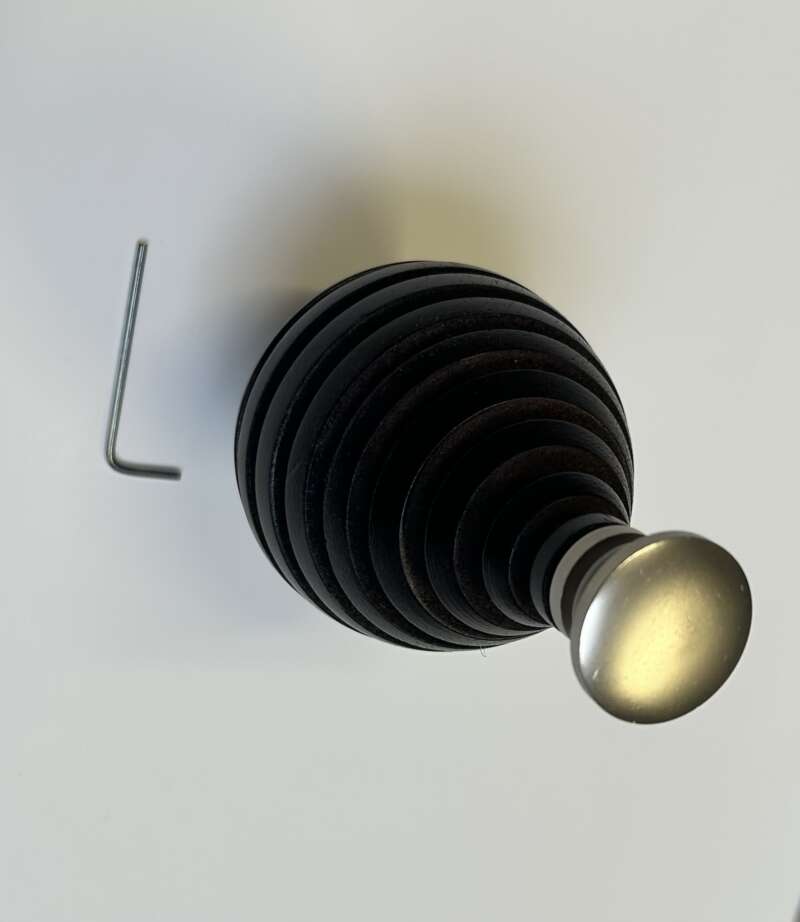 Embout pour barre à rideaux de 28mm de diamètre – Image 2