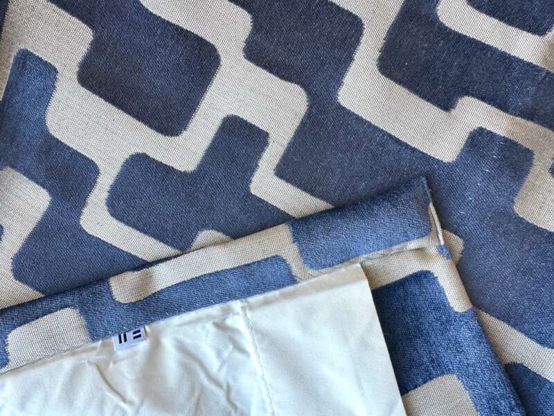 Rideaux Lazul bleu à plis flamands – Image 8