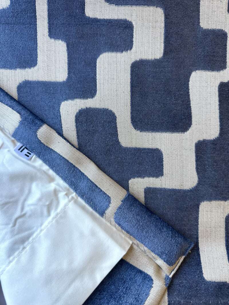 Rideaux Lazul bleu à plis flamands – Image 10