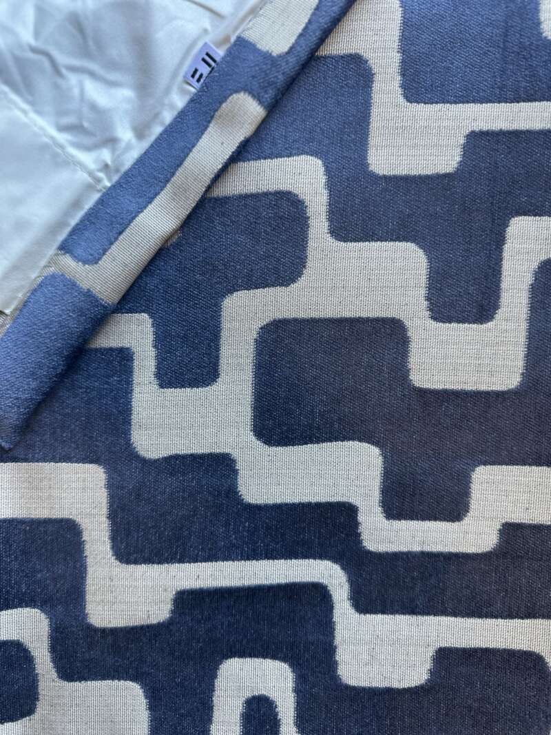 Rideaux Lazul bleu à plis flamands – Image 11