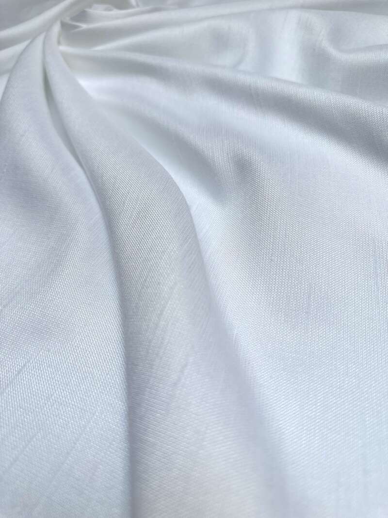 Tissu Stockolm blanc - Image 6