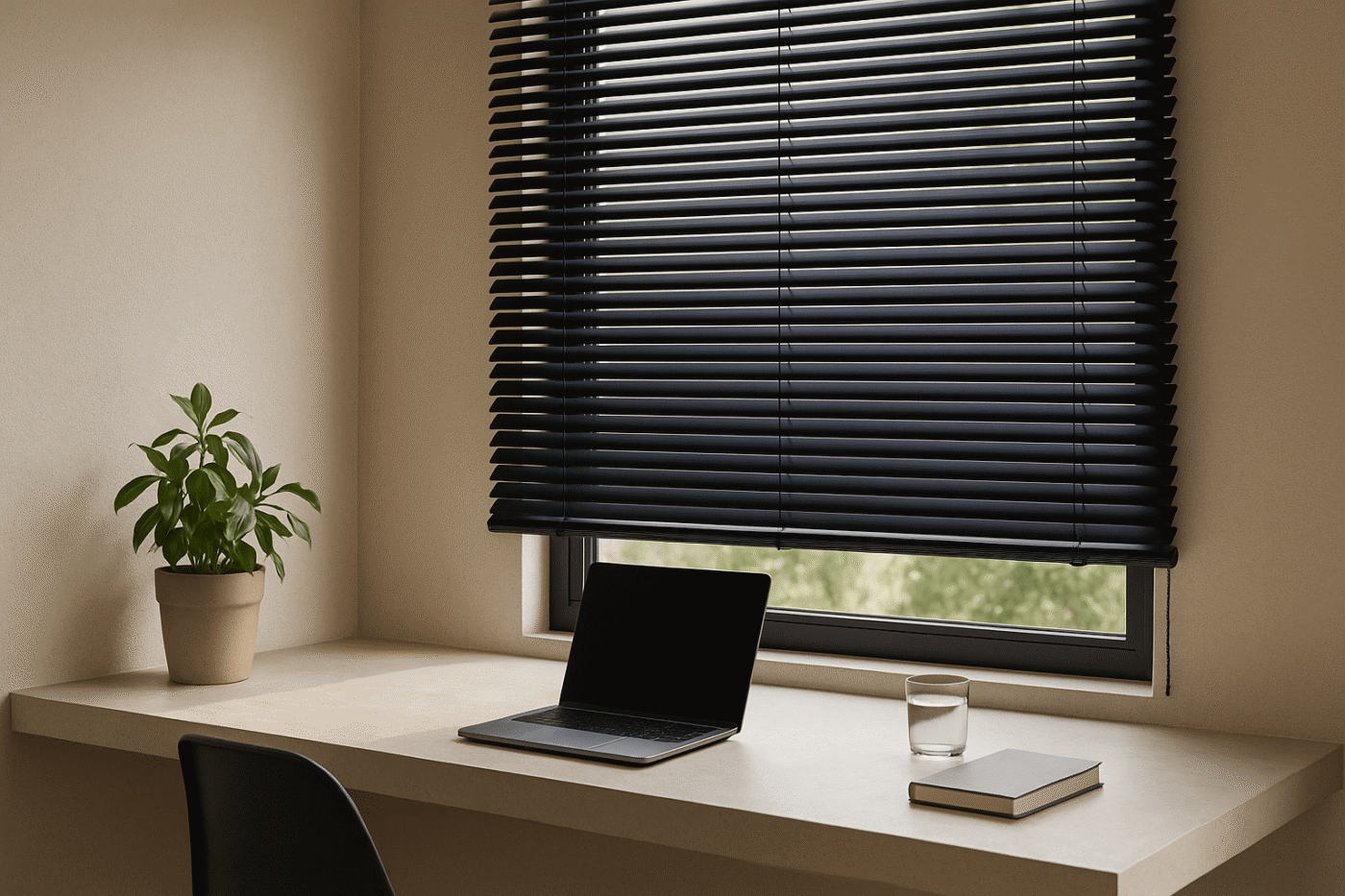 Stores vénitiens aluminium noir