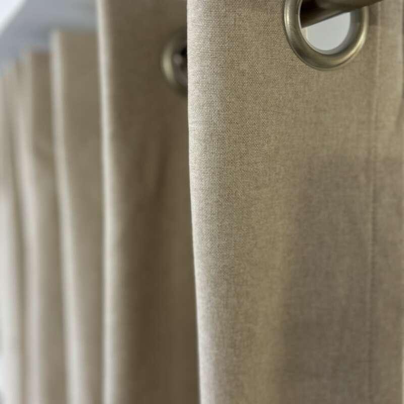 Rideaux Rime lin à oeillets