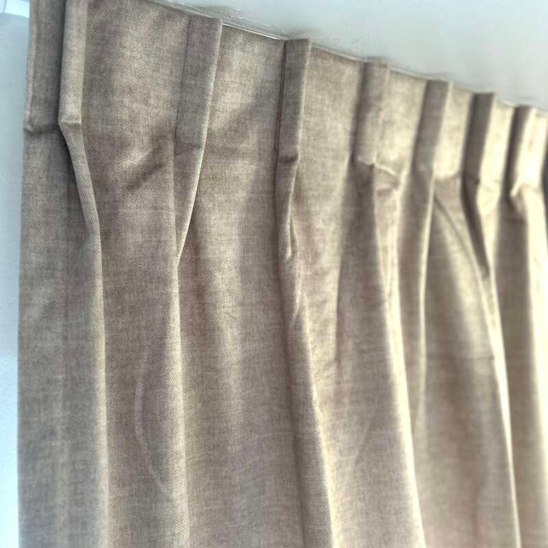 Rideaux Euphonie lin à plis flamands