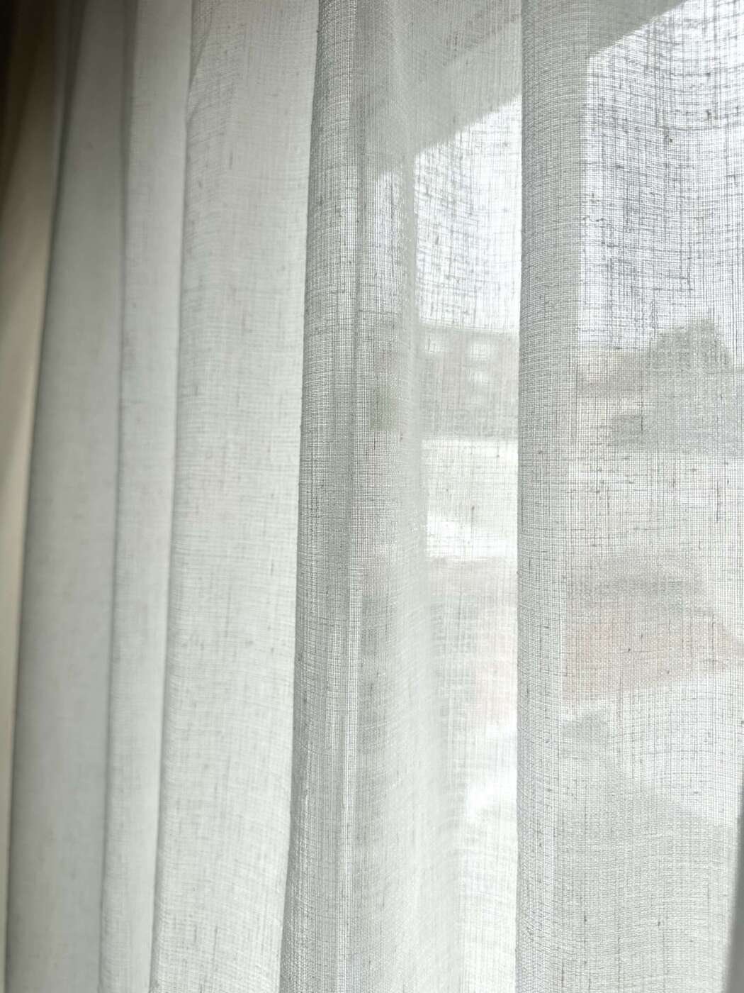 Voile Cargese naturel à plis flamands - Image 6