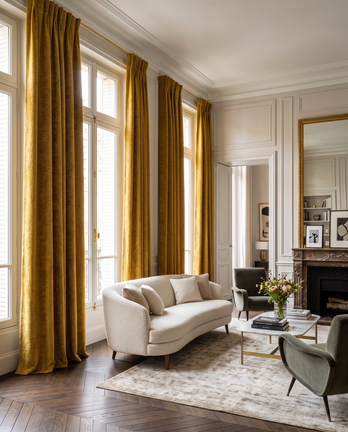 Rideaux Cocooning ocre - Image 10